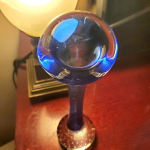 Gorgeous Cobalt Blue hand blown Glass Vase